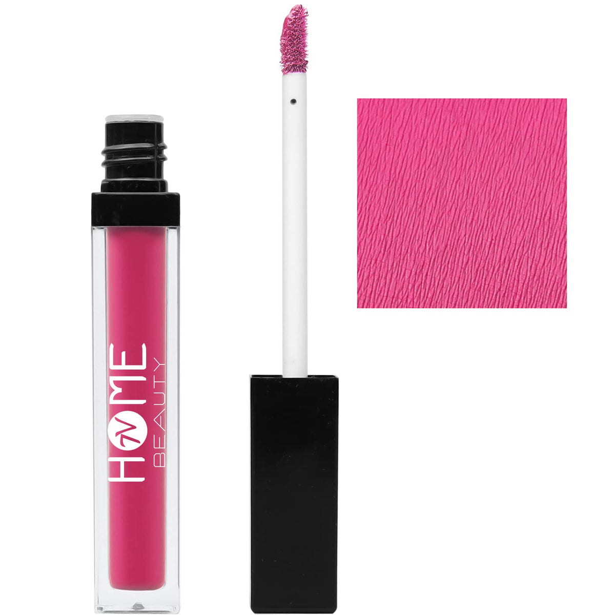 7V Home Beauty Hot Pink Matte Liquid Lipstick - Long Lasting, Waterproof, 0.17 Fl Oz