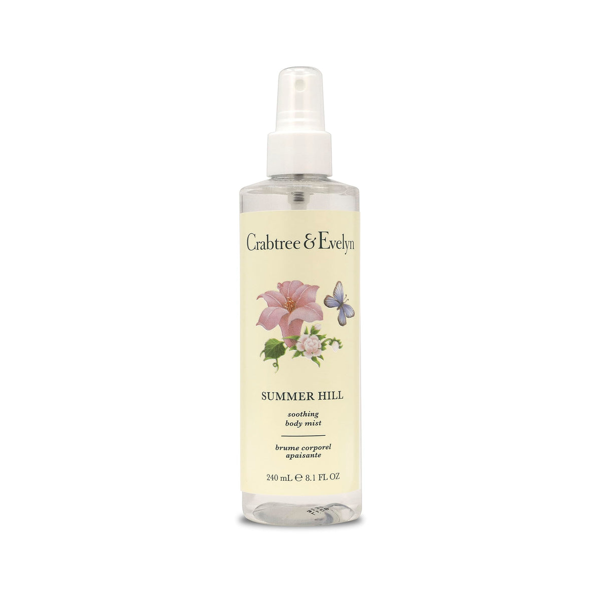 Crabtree & Evelyn Summer Hill Soothing Body Mist, 8.1 Fl Oz - Refreshing Fragrance Spray