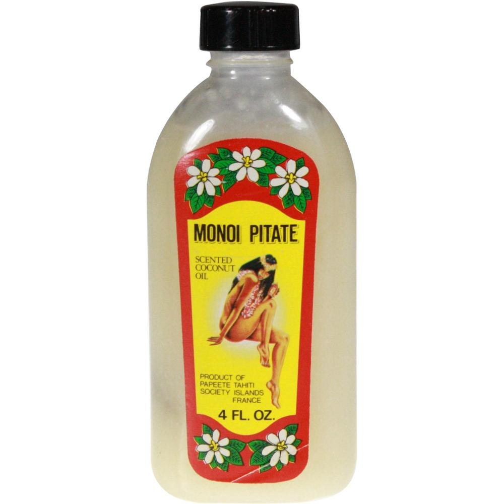 Monoi Tiare Tahiti Coconut Oil Jasmine 4 Oz - Nourishing Moisturizer For Skin & Hair