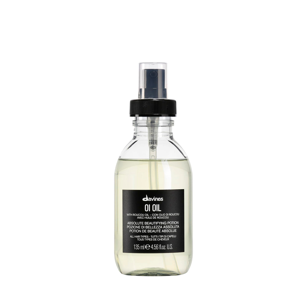 Davines Oi Oil - Weightless Anti-Frizz Hair Oil For Dry, Coarse & Curly Hair, 135 Ml