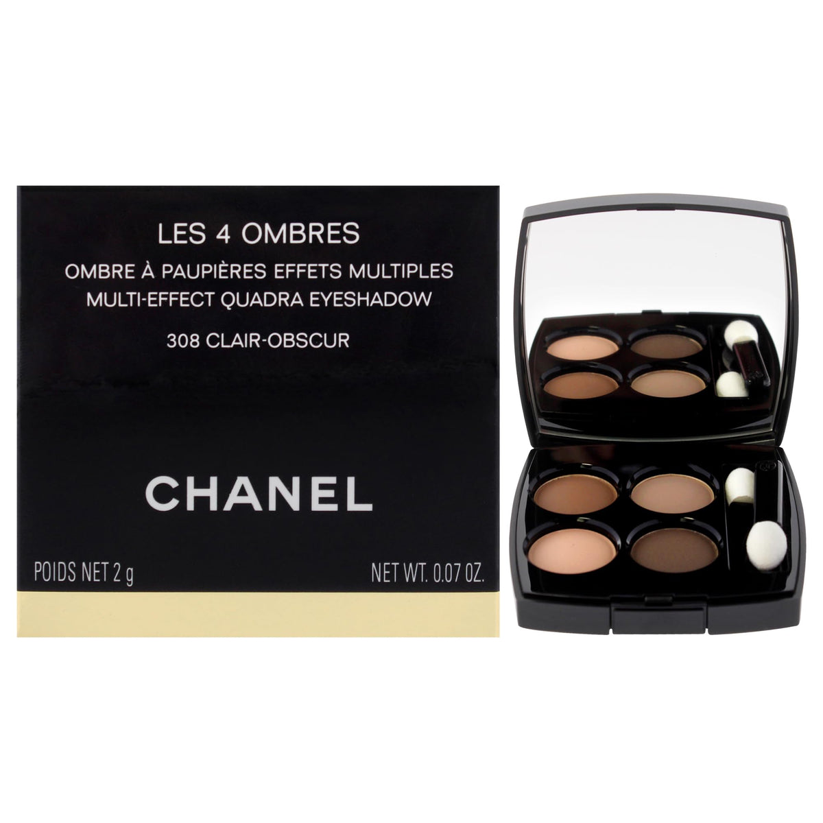 Chanel Les 4 Ombres Quadra Eyeshadow 308 Clair Obscur - 0.07 oz for Women