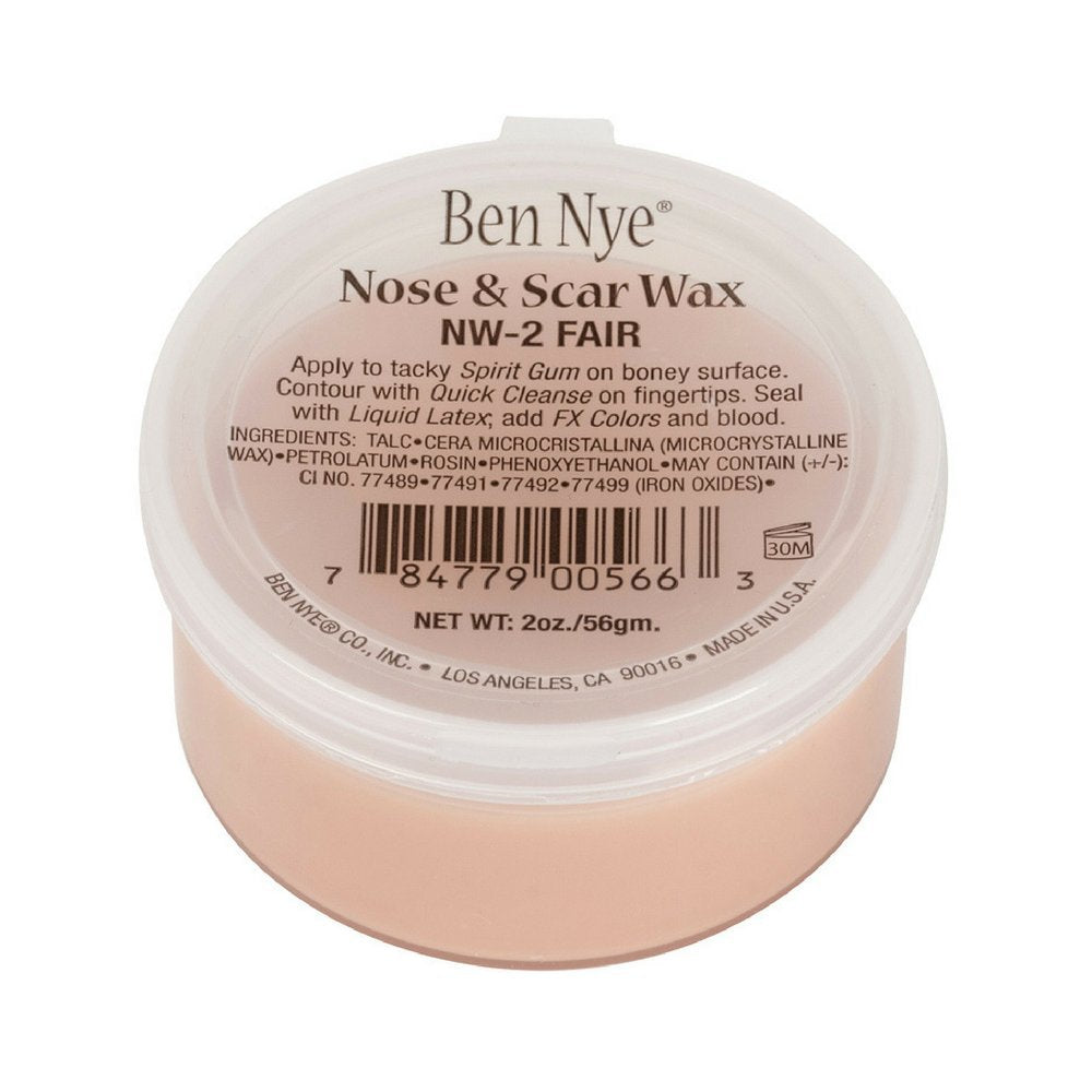 Ben Nye Fair Scar And Nose Wax - 2 Oz Flesh Color For Special Effects Makeup