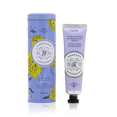 La Chatelaine Lavender Shea Butter Hand Cream, 2.3 Oz, Natural & Organic, Gift Tin, Made In France