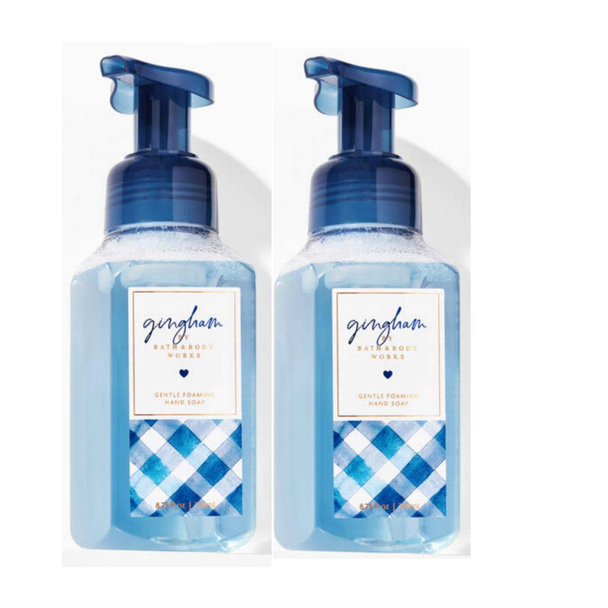 Bath & Body Works Gingham Gentle Foaming Hand Soap 8.75 Oz, 2-Pack