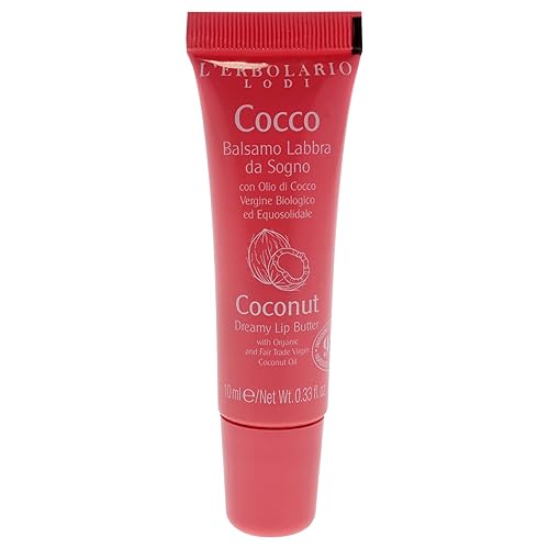 L'Erbolario Coconut Dreamy Lip Balm, 0.3 oz - Moisturizing, Cruelty-Free for Dry Lips