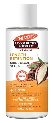 Palmers Cocoa Butter Length Retention Shine Glaze Serum, 6Oz (Pack Of 2) - Moisturizing Hair Care