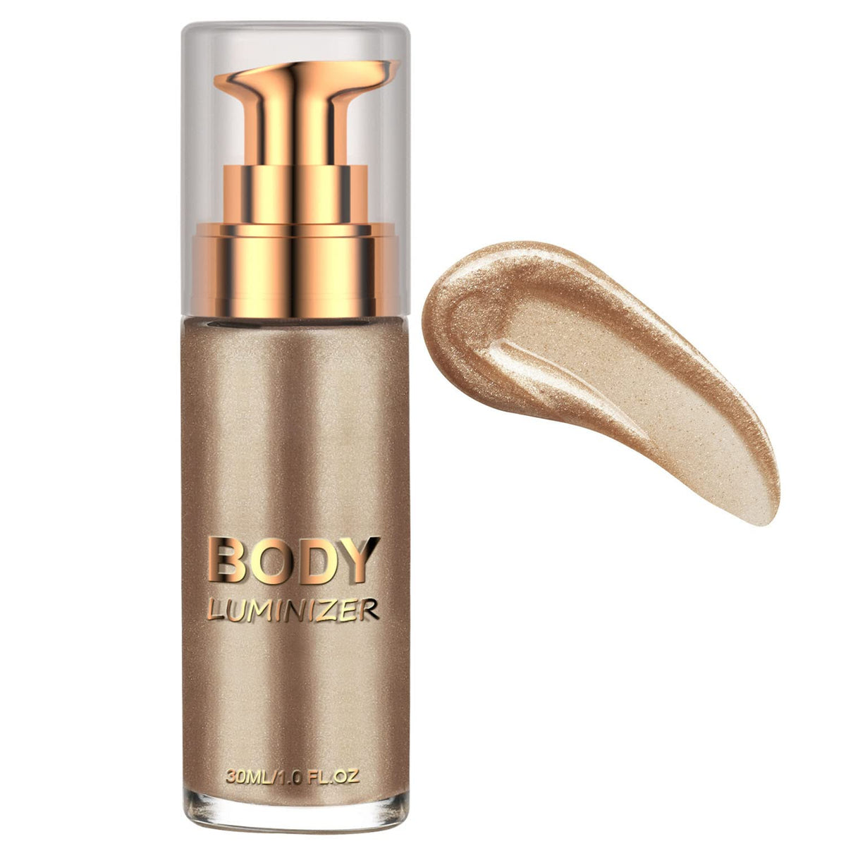 Sulily Body Luminizer - Waterproof Highlighter & Glow Illuminator, Rose Gold, 1 Fl Oz