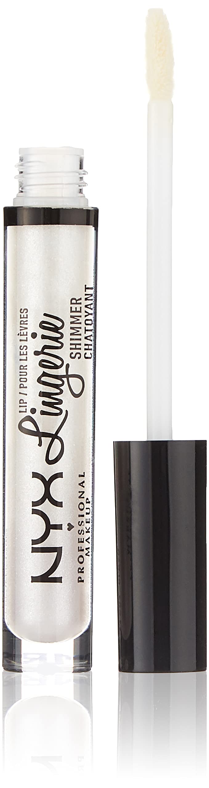 NYX PROFESSIONAL MAKEUP Lip Lingerie Shimmer Gloss - Clear, 0.11 Ounce Lip Gloss