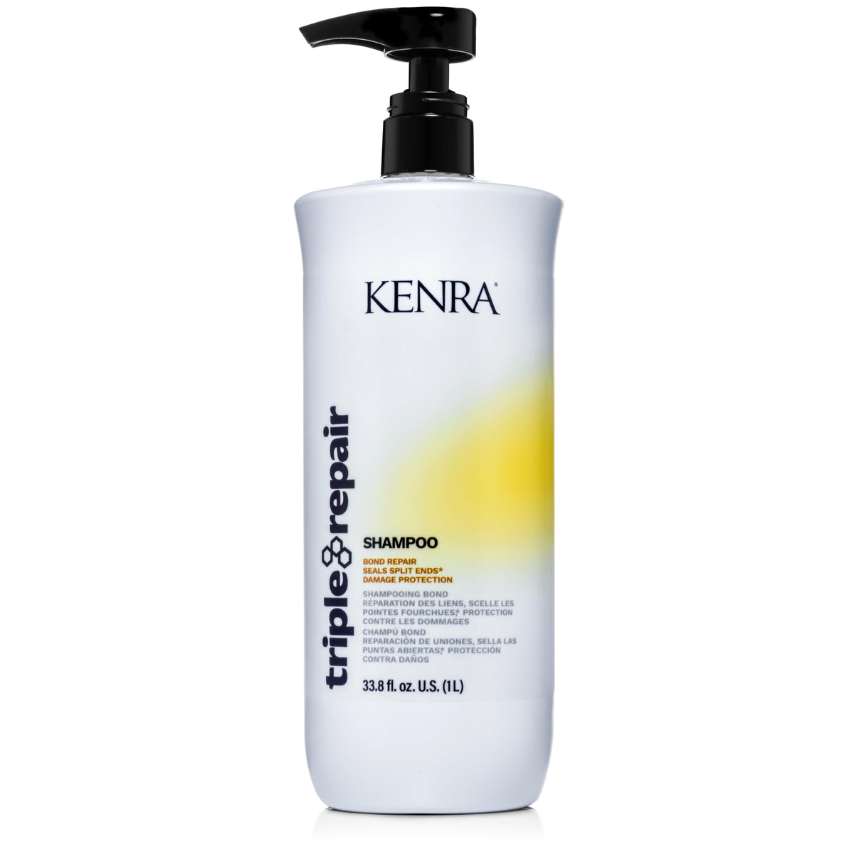 Kenra Professional Triple Repair Shampoo, Sulfate-Free, 33.8 Fl. Oz. For Damaged Hair