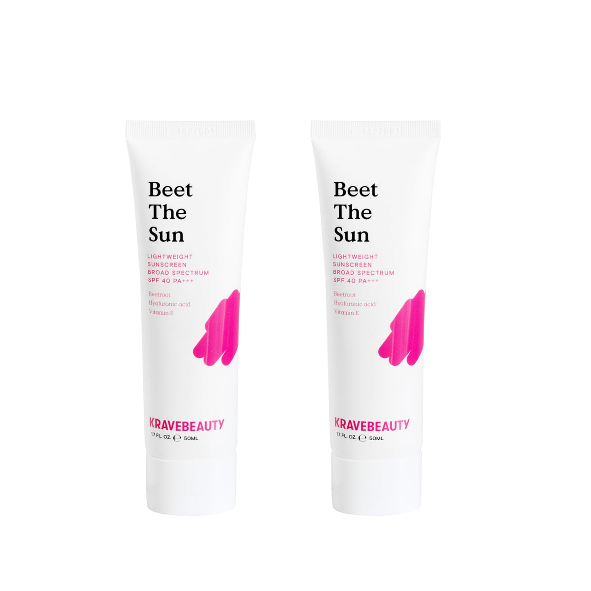 Kravebeauty Beet The Sun Spf 40 Sunscreen Duo, Non-Greasy, No White Cast, 1.7 Fl Oz