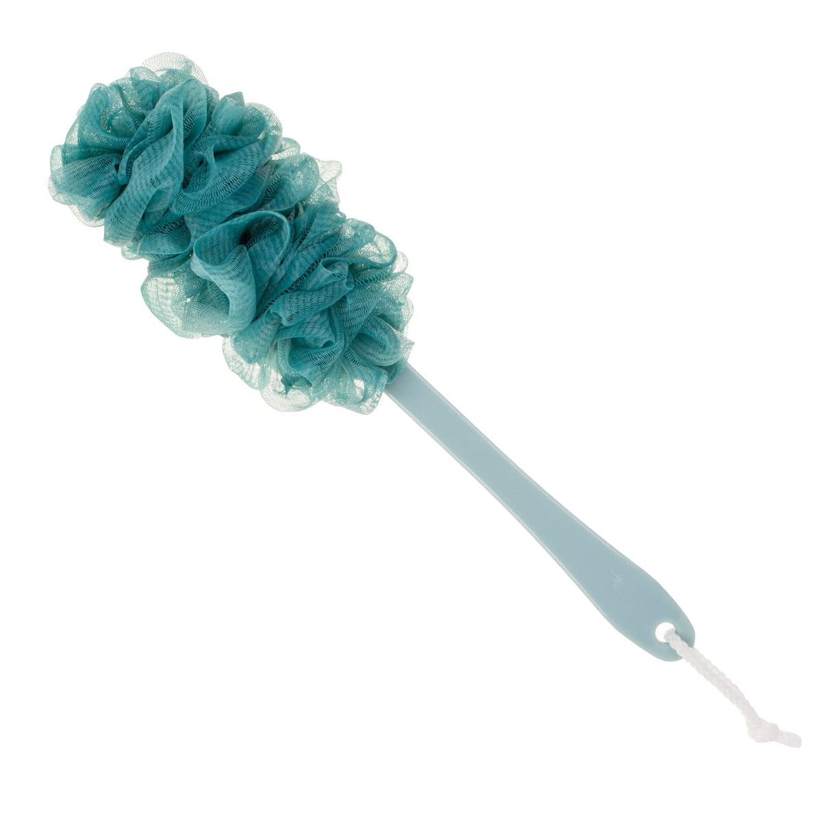 Arswin Dark Turquoise Lufa Back Scrubber - Anti-Slip Long Handle Bath Sponge For Men & Women