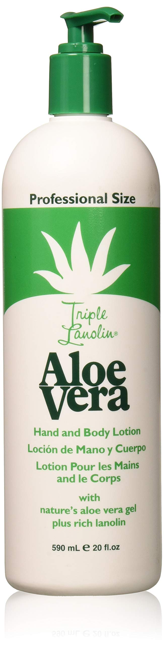 Triple Lanolin Aloe Vera Lotion 20 Oz - Hydrating Moisturizer For Soft Skin, White