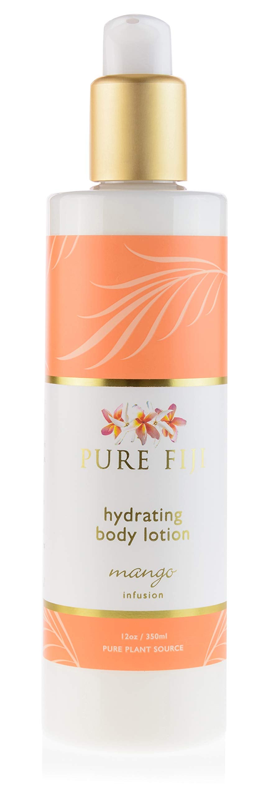 Pure Fiji Mango Body Lotion - Hydrating Moisturizer With Coconut Milk & Vitamin E, 12 Oz