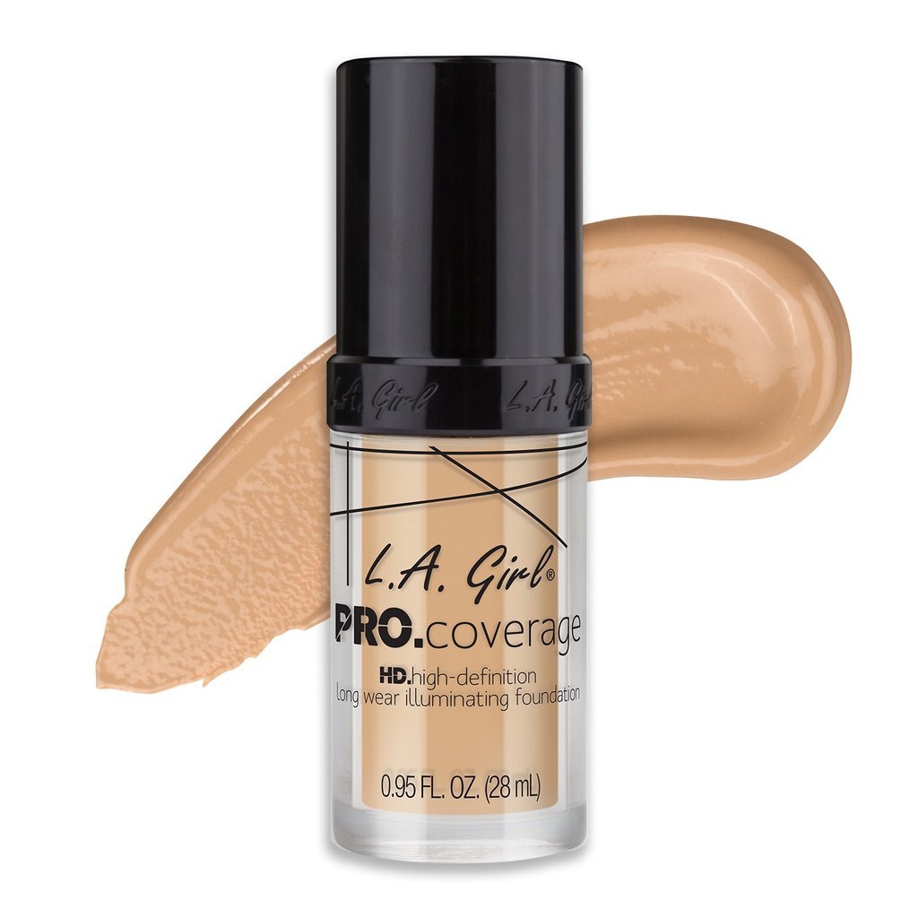 L.A. Girl Pro Coverage Liquid Foundation, Fair, 0.95 Fl Oz - Flawless Finish, Full Coverage