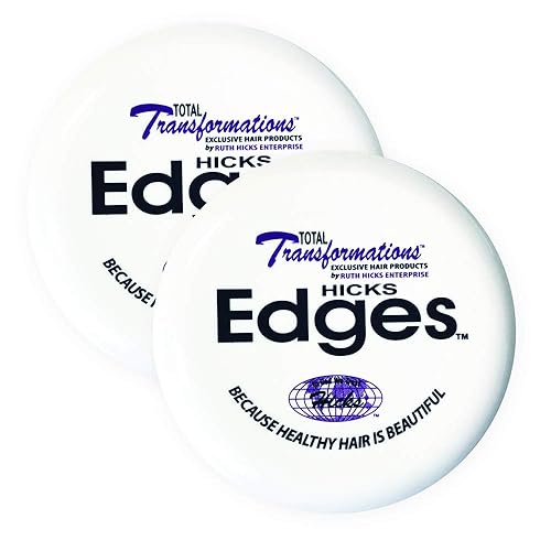 Hicks Total Transformations Edges Pomade, 4Oz 2-Pack - Perfect For Hair Styling And Control