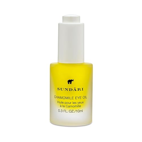 Sundari Chamomile Eye Oil - 0.3 Fl Oz, Dark Circle Treatment, Anti-Aging, Brightens Under-Eye