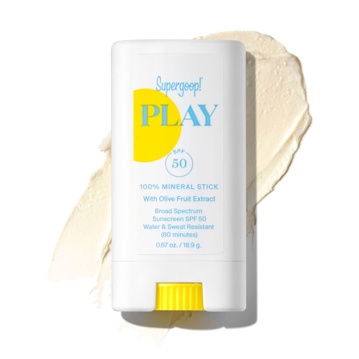 Supergoop! Play Mineral Sunscreen Stick Spf 50 - Water Resistant, Vegan, Sensitive Skin - 0.67 Oz