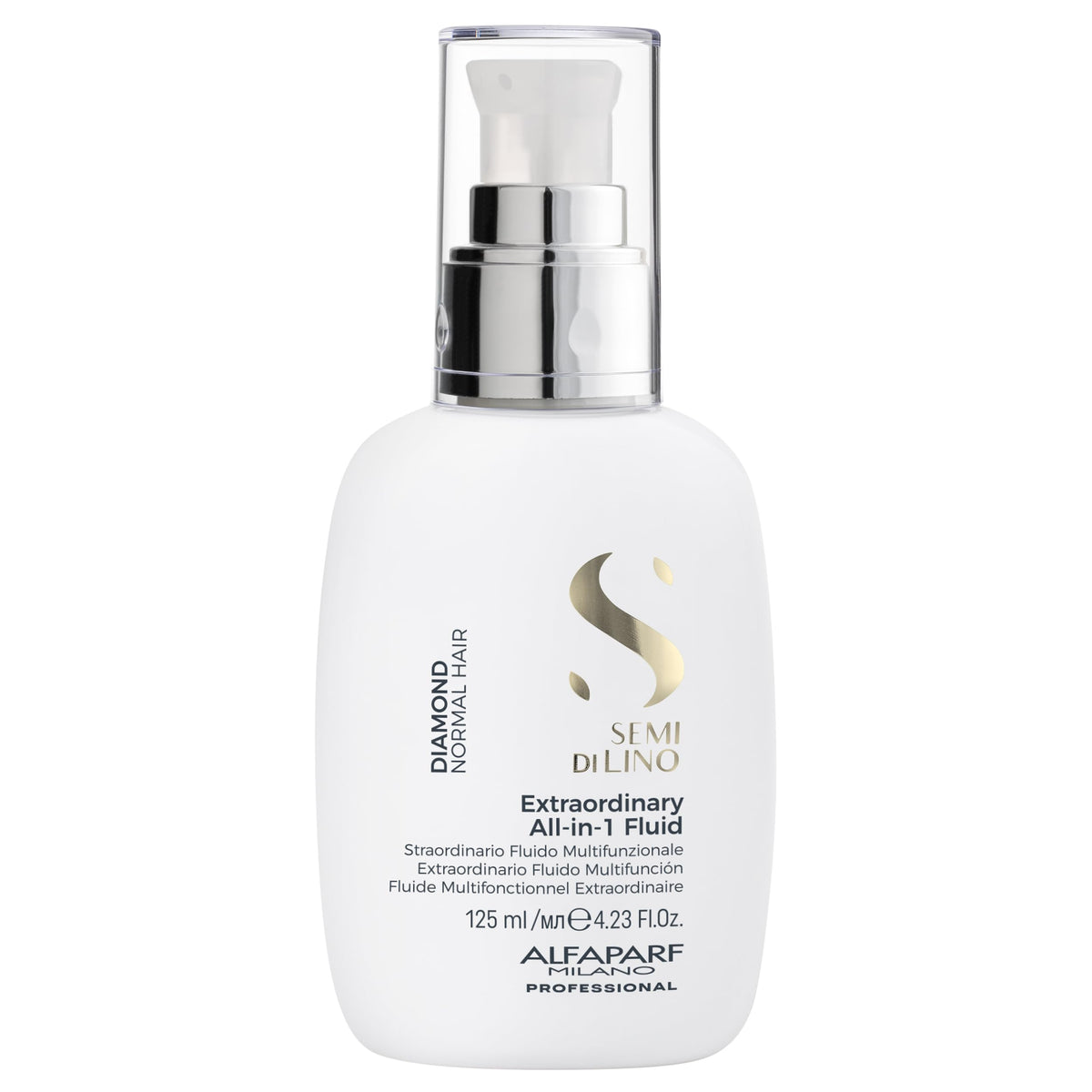 Alfaparf Milano Semi Di Lino Diamond Leave In Fluid - Anti-Frizz Spray & Heat Protectant, 4.