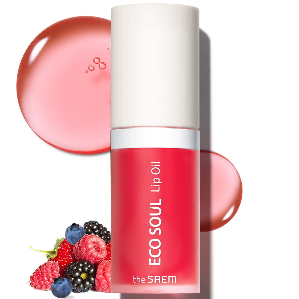 Thesaem Eco Soul Lip Oil 02 Berry - Hydrating & Plumping Lip Oil With Berry Extract, 0.21 Fl.