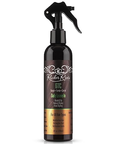 Rucker Roots Daily Leave-In Conditioning Spray | Refresh Curls & Moisturize Hair | 8 Fl Oz