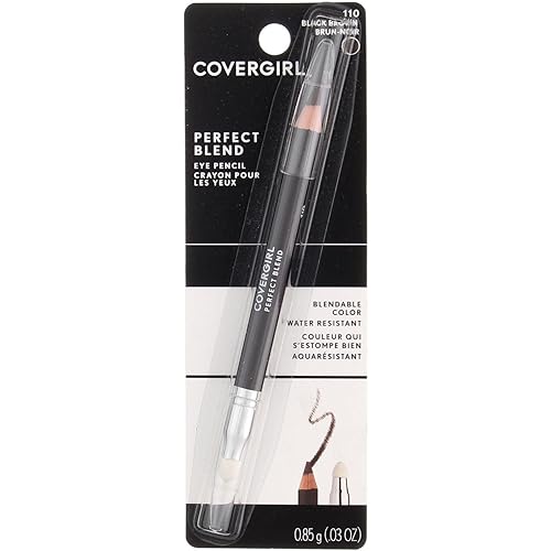 Covergirl Perfect Blend Eye Pencil, Black Brown - Pack Of 3, 0.03 Oz Each