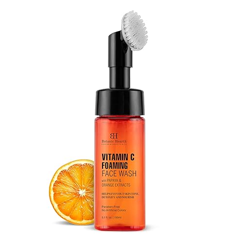 Botanic Hearth Vitamin C Face Wash With Papaya & Orange, 5.1 Fl Oz - Paraben & Sulphate Free