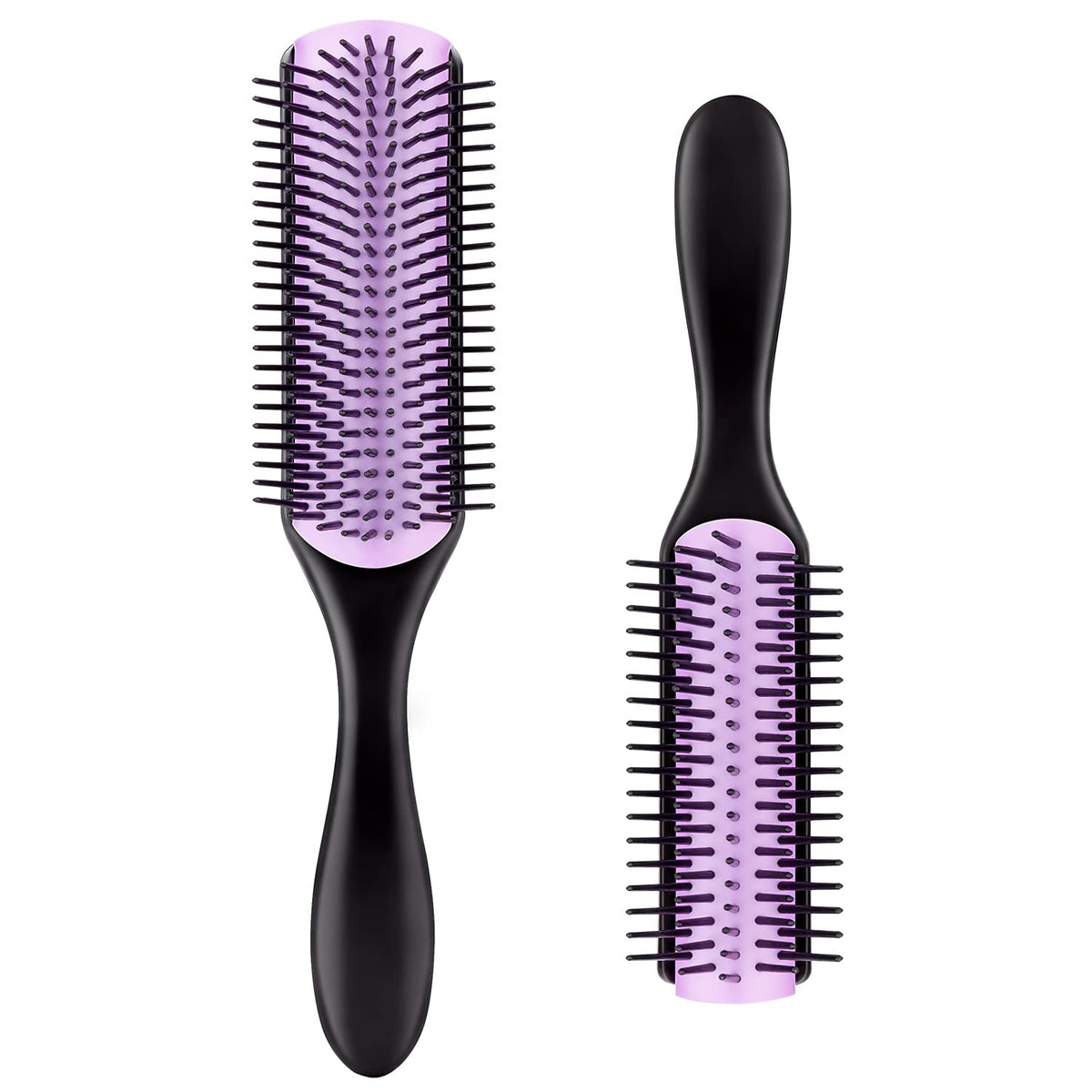 Beature Curly Hair Brush Set - 2Pcs 9 Row & 5 Row For Thick Curly & Wavy Hair,