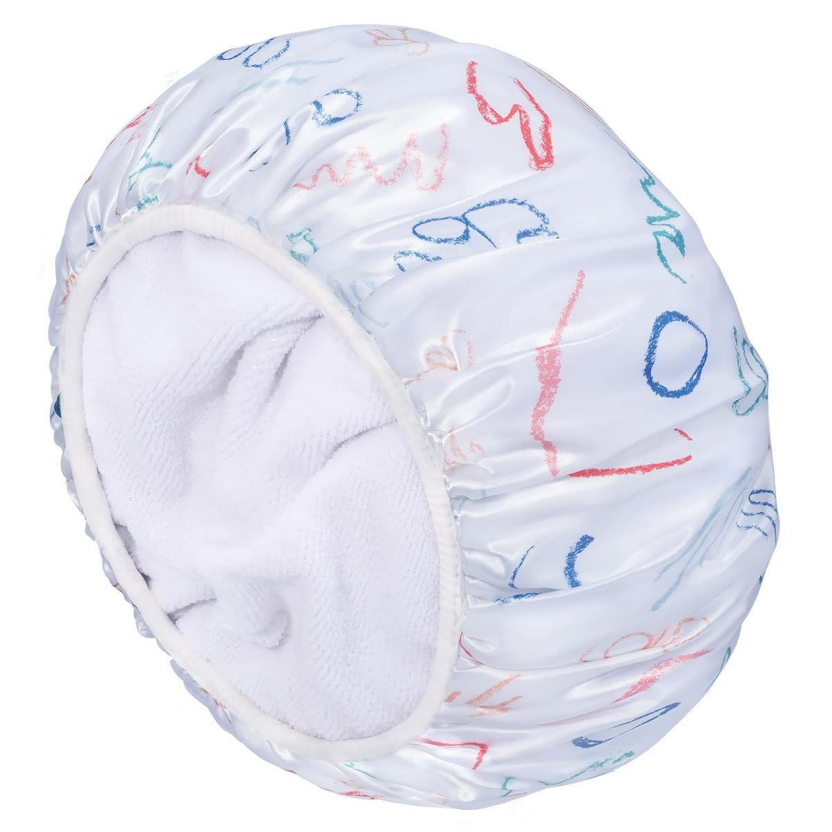 Gootty Large Triple Layer Shower Cap For Women - Reusable, Waterproof, Ideal For Long Thick Hair