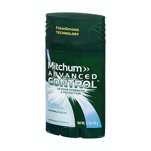 Mitchum Men Advanced Control Invisible Solid Deodorant, Clean Control, 2.7 Oz, Pack Of 7