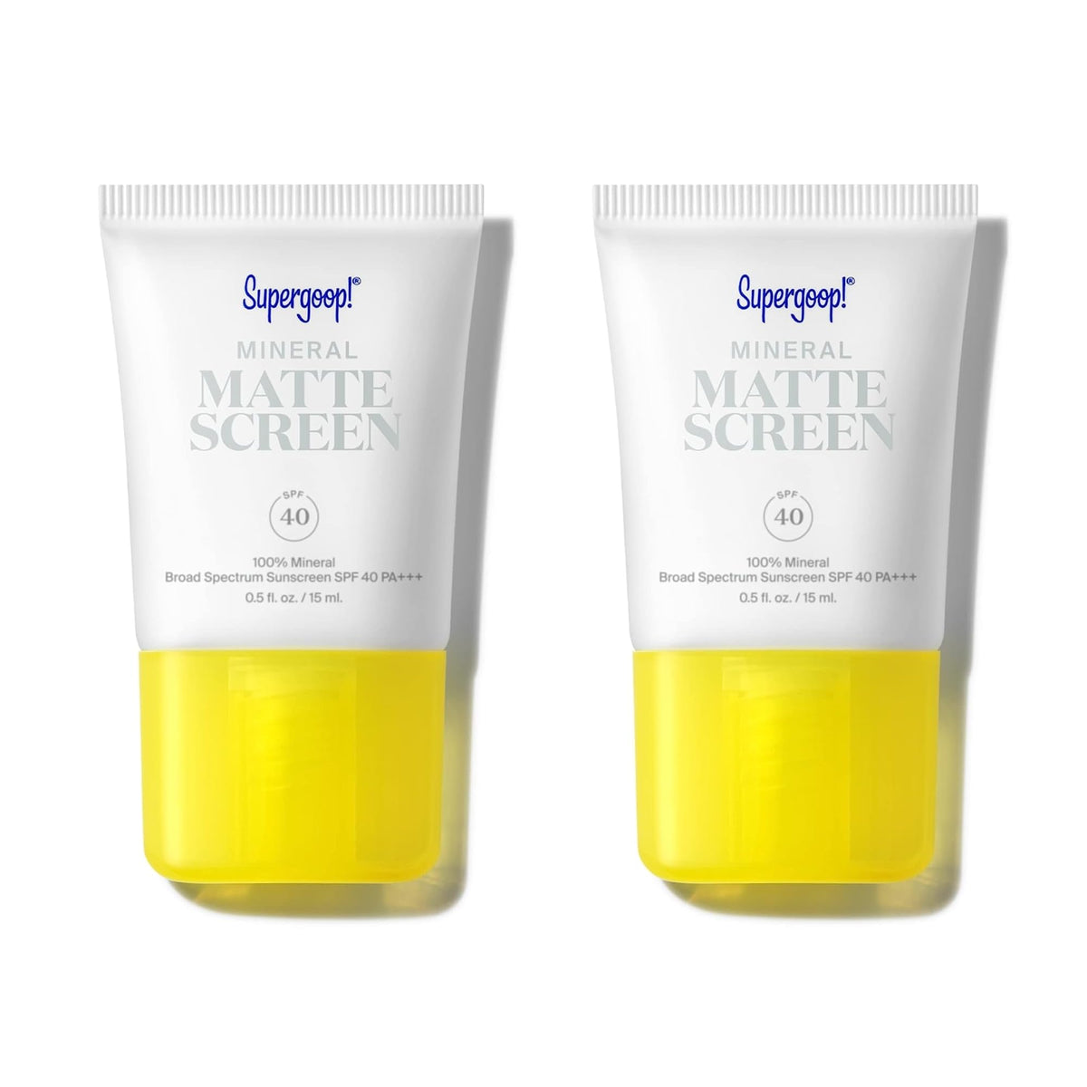 Supergoop! Mineral Mattescreen Spf 40 - 2 Pack, Oil-Free Sunscreen, Minimizes Pores, Water Resistant