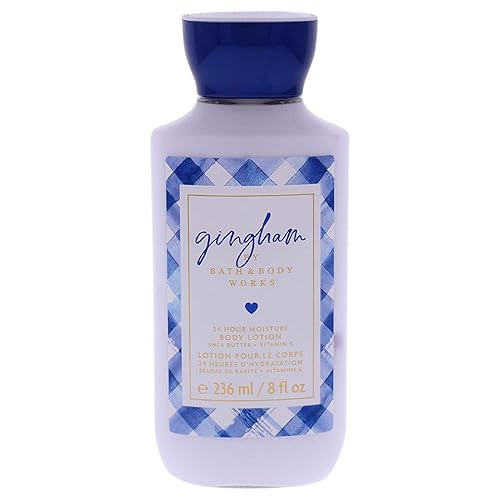 Bath & Body Works Gingham Body Lotion 8 Oz Unisex Moisturizer For Soft Skin