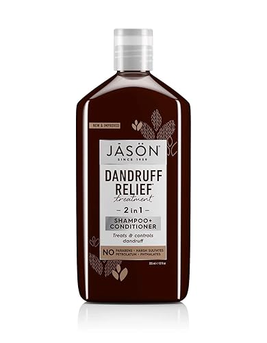 Jason Dandruff Relief 2-In-1 Shampoo & Conditioner, 12 Oz - Effective Treatment For Scalp Care