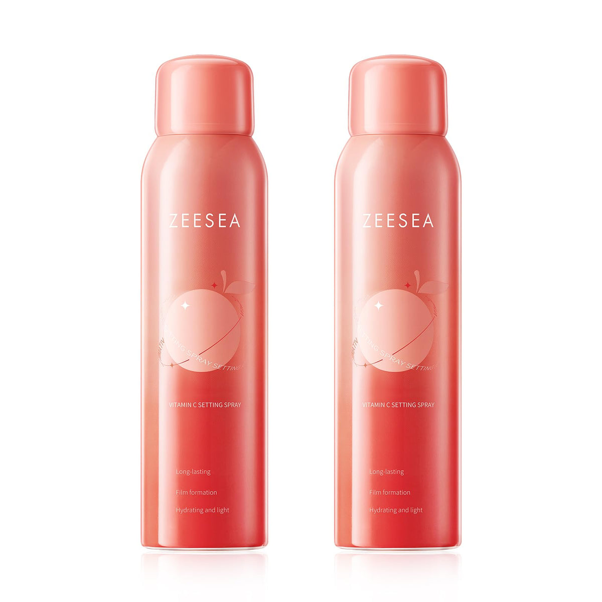 Zeesea Vitamin C Makeup Setting Spray, Waterproof, Long-Lasting 16Hrs, Oil Control, 2Pcs