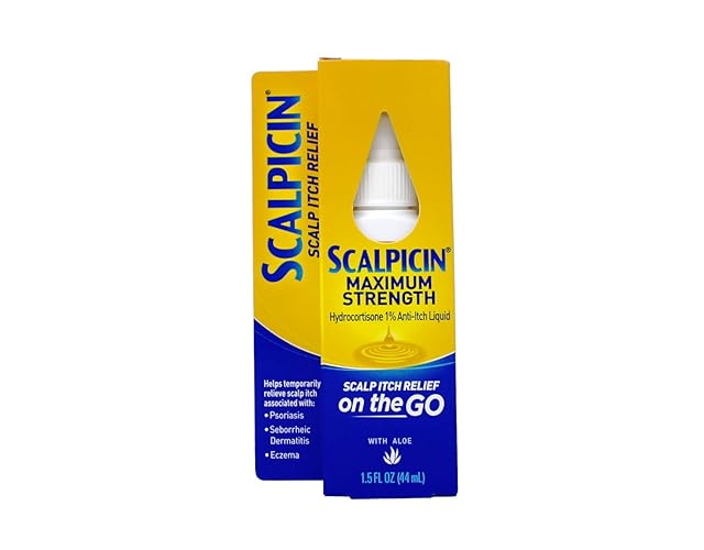 Scalpicin Maximum Strength Scalp Itch Relief, 1.5 Fl Oz - Fast Acting Treatment