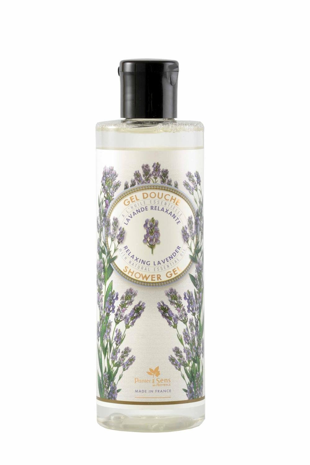 Panier Des Sens Lavender Shower Gel, 8.45 Fl Oz - Moisturizing Body Wash, Plastic Bottle