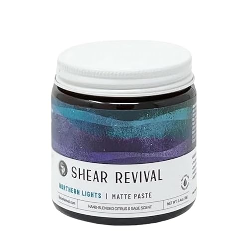 Shear Revival Northern Lights Matte Hair Styling Paste for Men - Strong Hold, 4oz