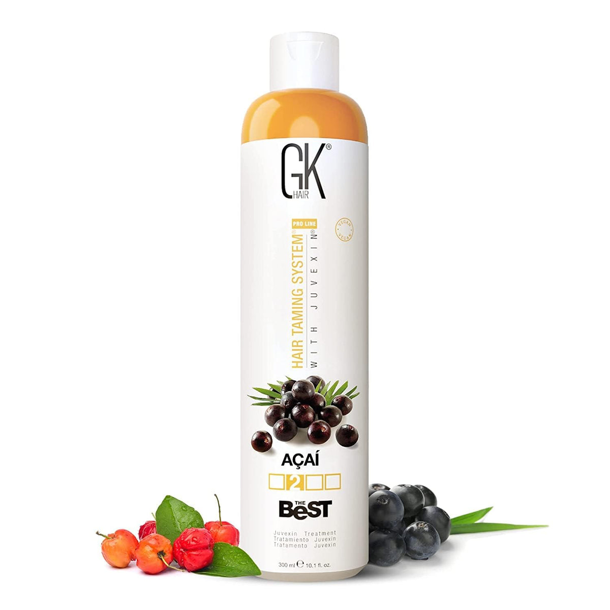 Gk Hair Global Keratin Acai Smoothing Treatment 33.8 Fl Oz - Frizz Control & Silky Hair