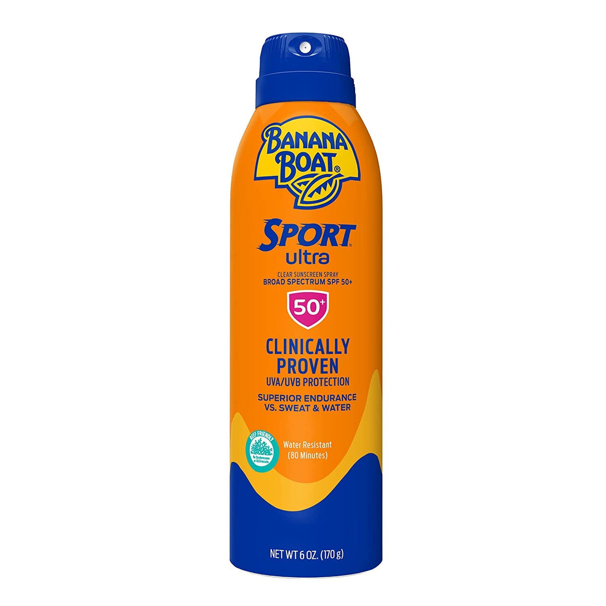 Banana Boat Sport Ultra Spf 50 Sunscreen Spray, 6Oz - Oxybenzone Free, Water Resistant