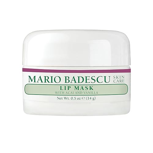 Mario Badescu Overnight Lip Mask With Acai & Vanilla, Coconut Oil & Shea Butter, 0.5 Oz