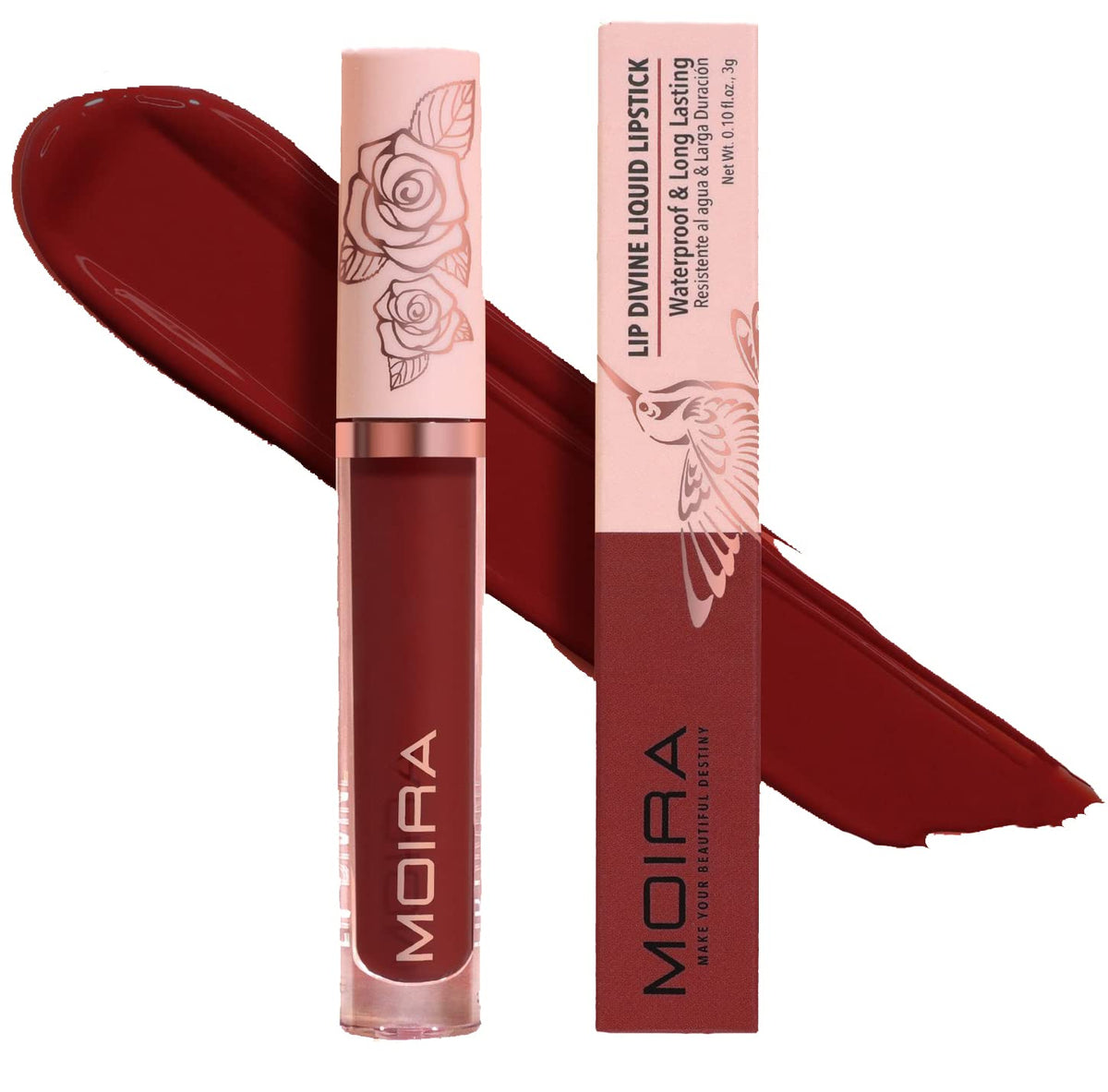 Moira Lip Divine Liquid Lipstick - Date Night, 1 Fl Oz, Long-Lasting Color, Smooth Finish