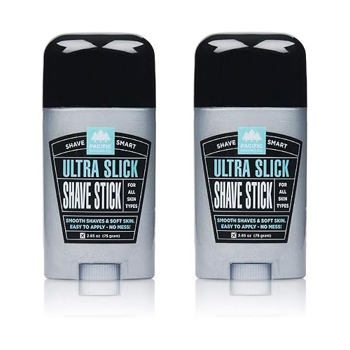 Pacific Shaving Company Ultra Slick Shave Stick - Tsa Friendly, Smooth Shaves, 2-Pack