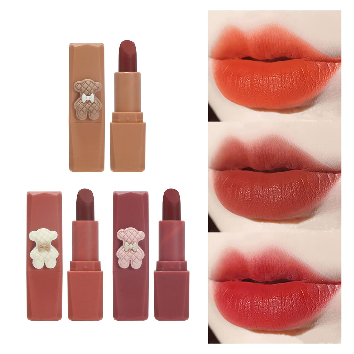 Lamuseland Matte Velvet Lip Gloss - Long Lasting, Waterproof Pink Lipstick For Lips & Cheeks