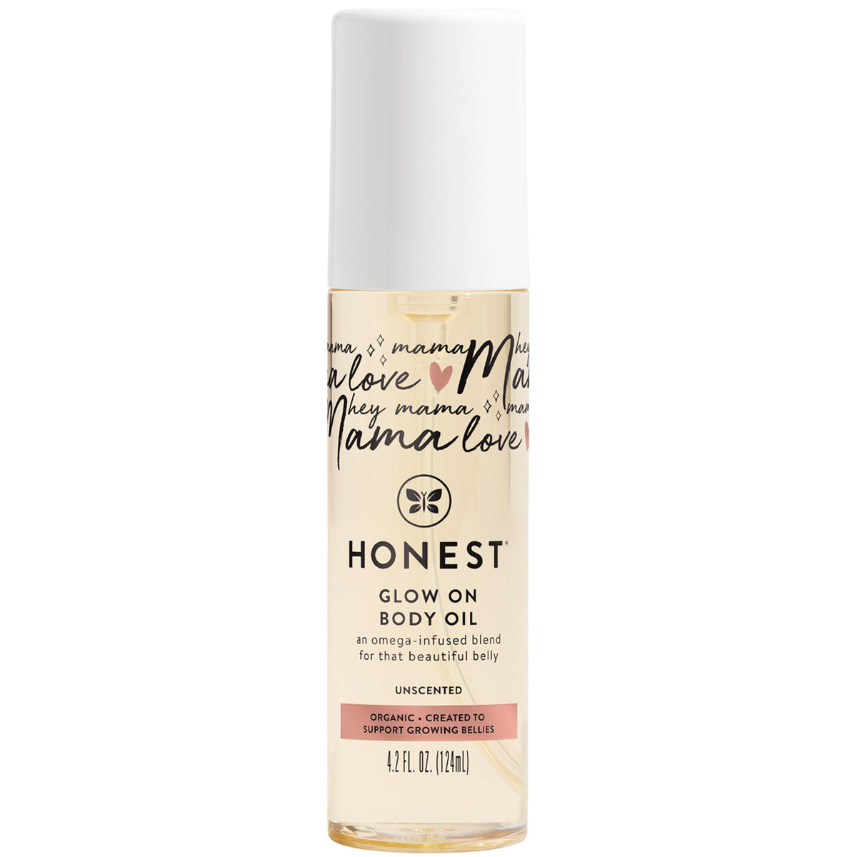 The Honest Company Honest Mama Glow On Body  Belly Oil  Organic  PlantBased  Hypoallergenic  OmegaInfused  42 fl oz