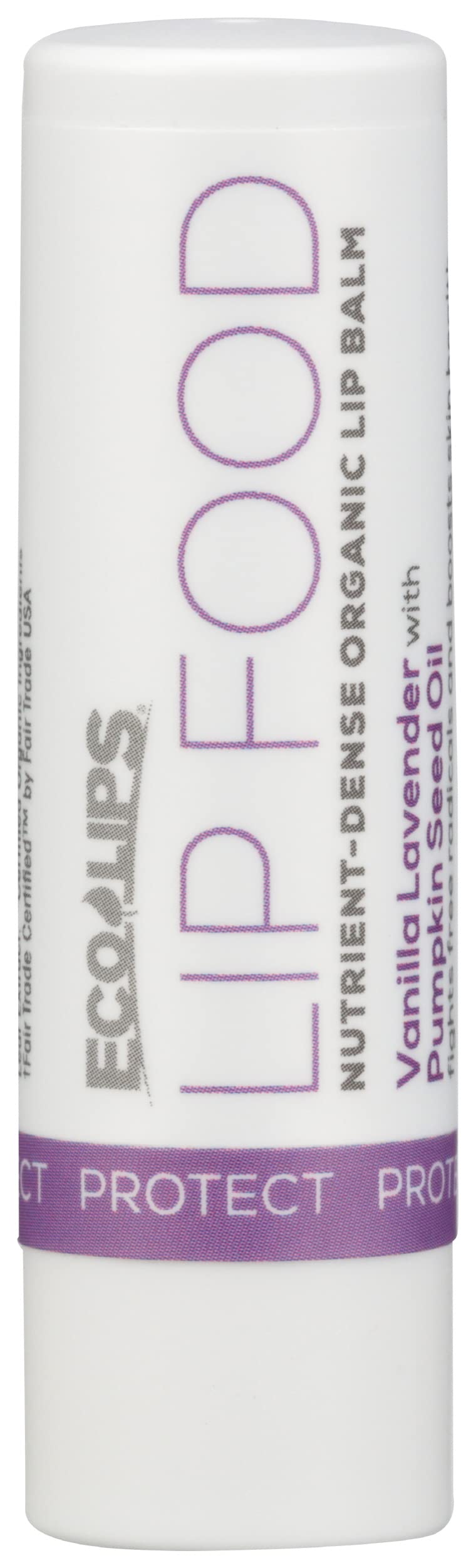 Eco Lips Organic Lip Balm, Vanilla Lavender, Pumpkin Seed Oil, 0.15 Oz, Pack Of 20