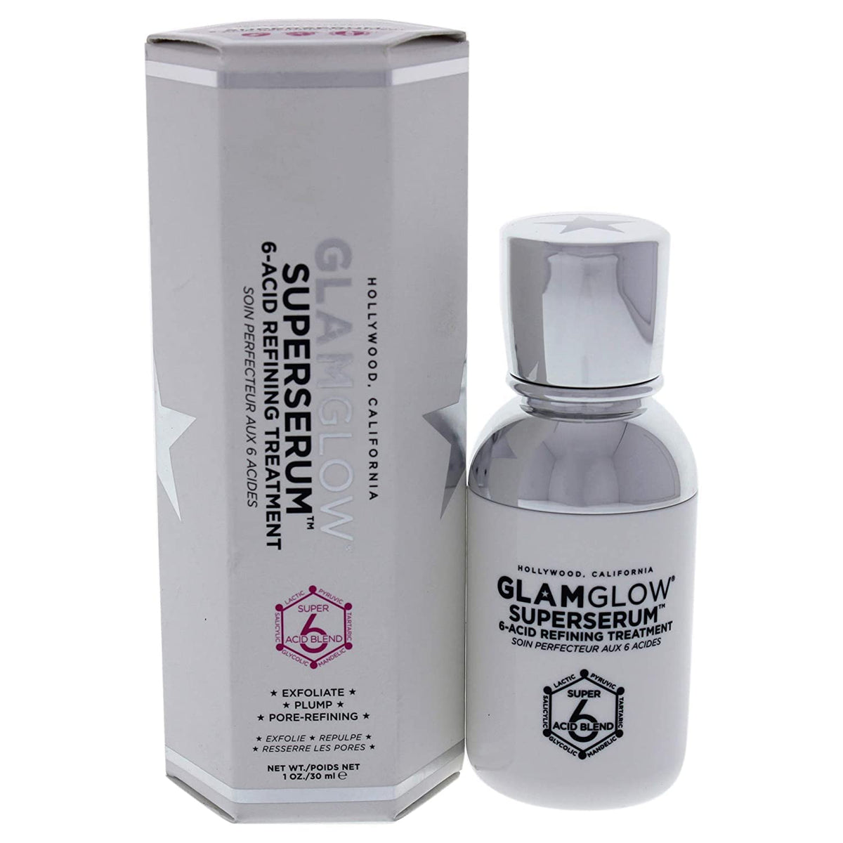 Glamglow Superserum 6-Acid Refining Treatment 1 Oz - Unisex Anti-Aging Skin Care