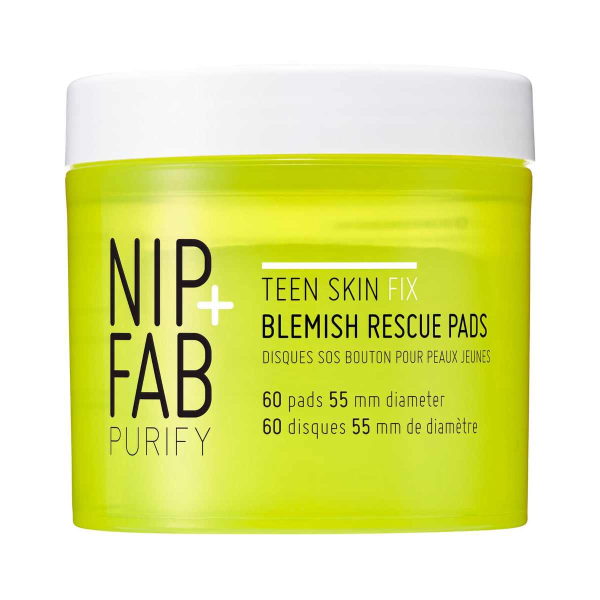 Nip+Fab Teen Skin Fix Face Pads With Salicylic Acid & Witch Hazel - 60 Count Bha Cleansing Pads