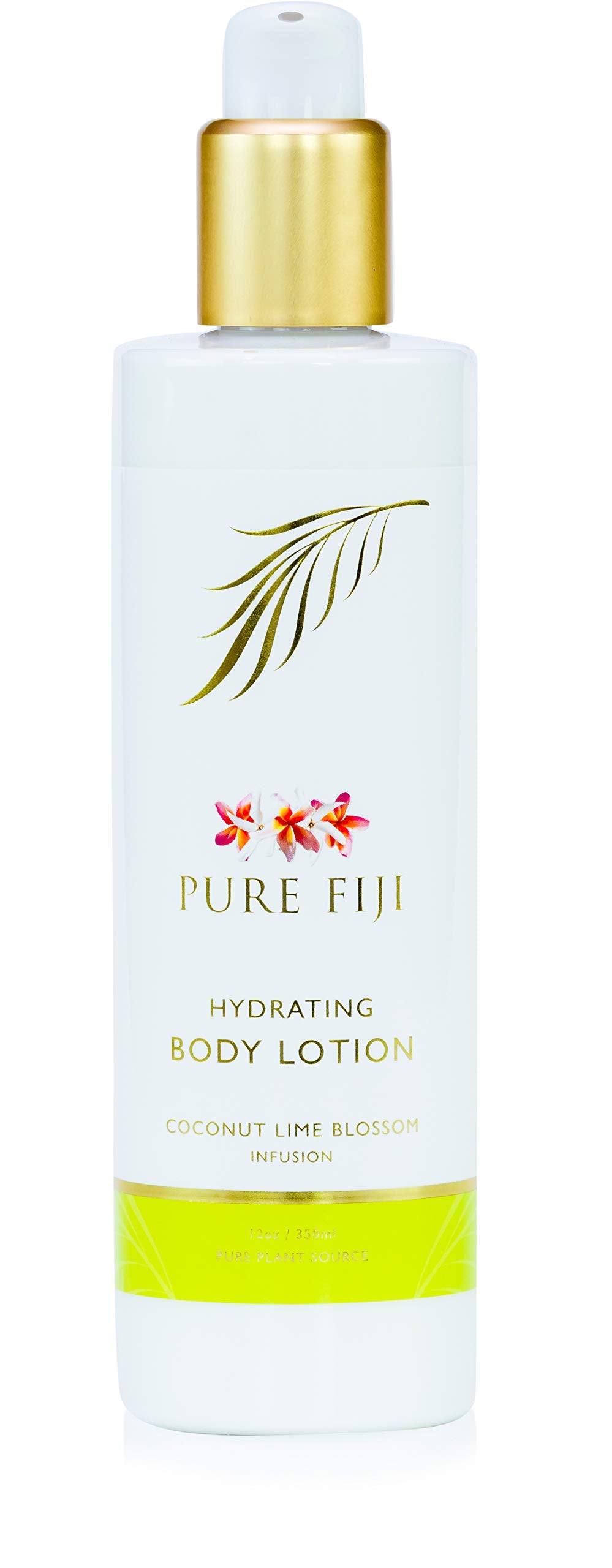 Pure Fiji Body Lotion - Hydrating Coconut Lime Blossom, Moisturizing For Dry Skin, 12 Oz