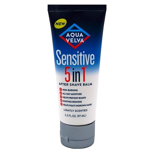 Aqua Velva Sensitive 5-In-1 After Shave Balm, 3.3 Oz Tube (2 Pack) - Soothing