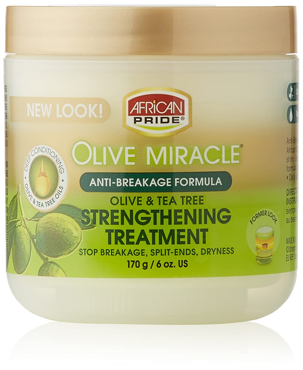 African Pride Olive Miracle Cream 6 Oz - Nourishing Moisturizer For Healthy Hair & Skin