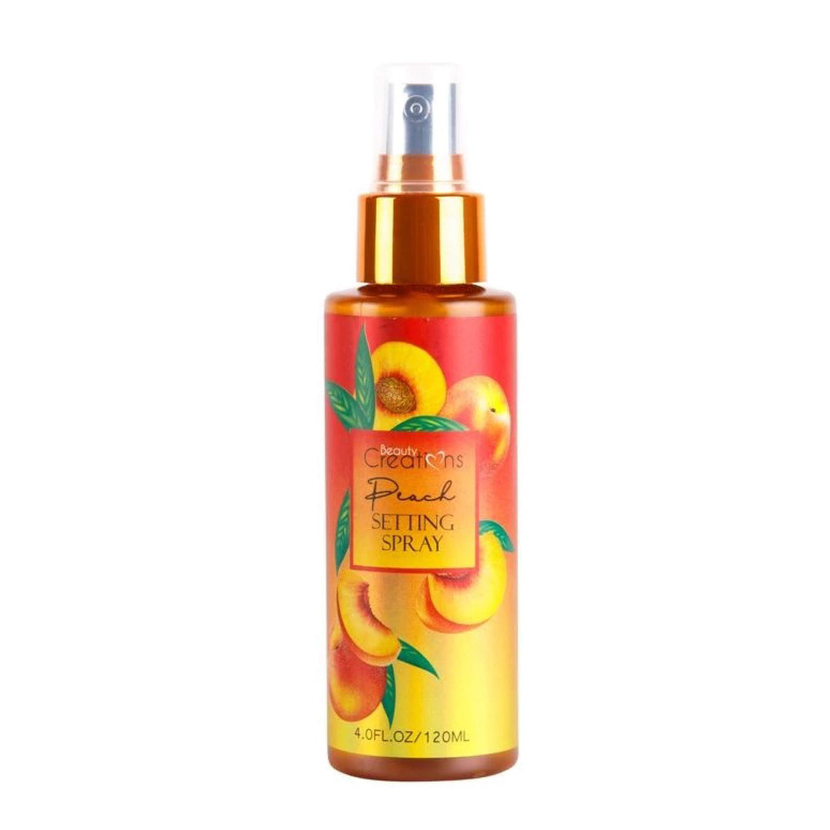 Beauty Creations Hydrating Peach Setting Spray, 4 Fl Oz - All Skin Types, Refreshing Mist